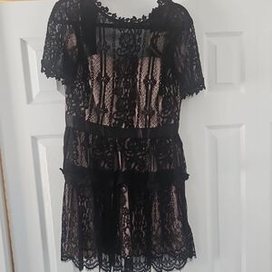Elegant Black Lace Dress